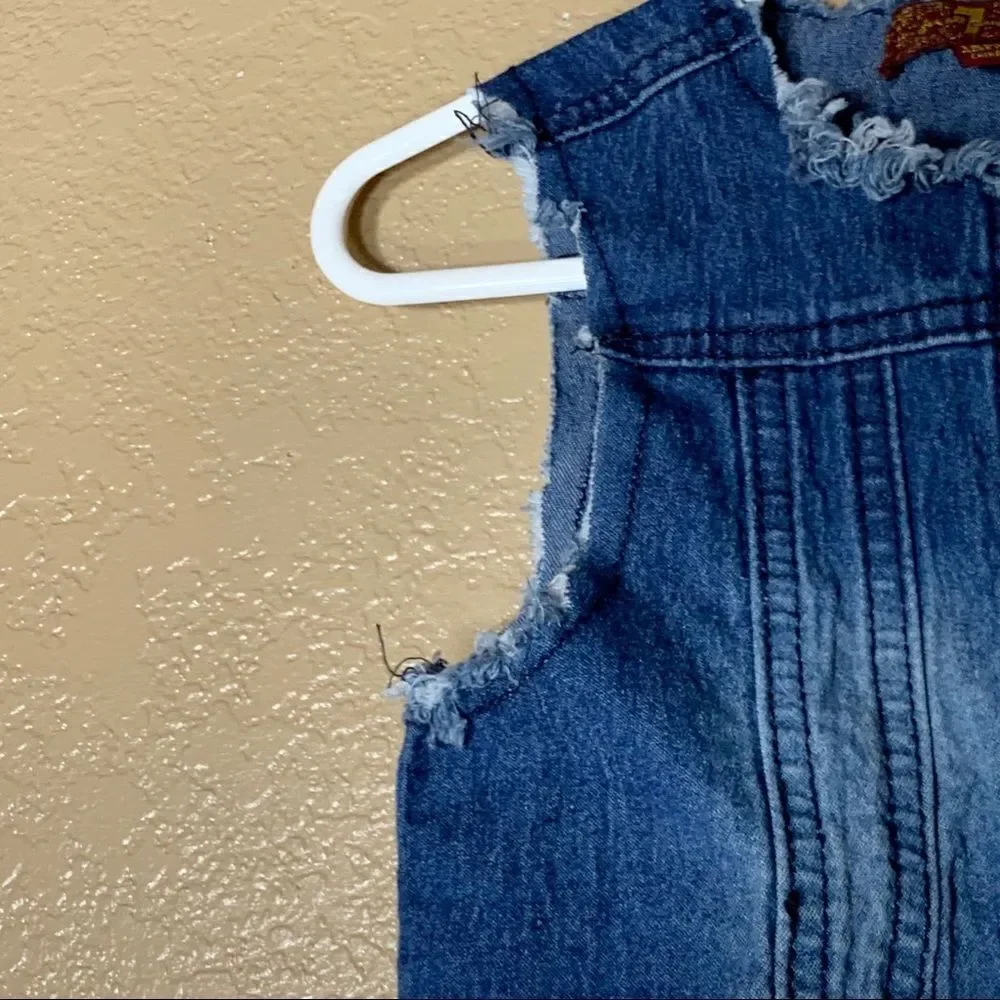 7 For All Mankind toddler girl distressed vest‎